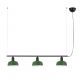 Pendule, Lustre suspendate - Lustra suspendata metal TATAWIN S 3L negru, verde