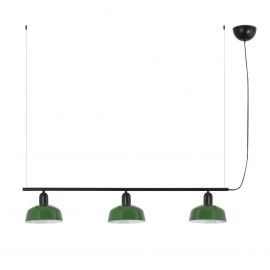 Pendule, Lustre suspendate - Lustra suspendata metal TATAWIN S 3L negru, verde