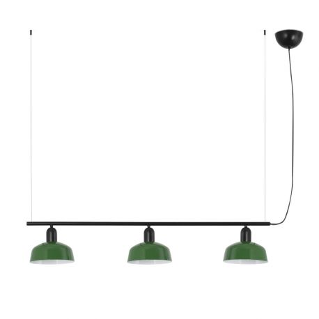 Pendule, Lustre suspendate - Lustra suspendata metal TATAWIN S 3L negru, verde