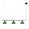 Lustra suspendata metal TATAWIN S 3L negru, verde