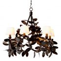Candelabru LUX din alama design frunze Cheverny bronz