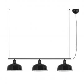 Corpuri de iluminat - Lustra suspendata metal TATAWIN M 3L negru
