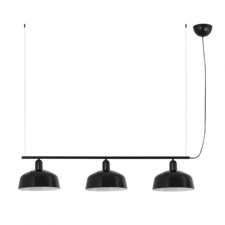 Corpuri de iluminat - Lustra suspendata metal TATAWIN M 3L negru