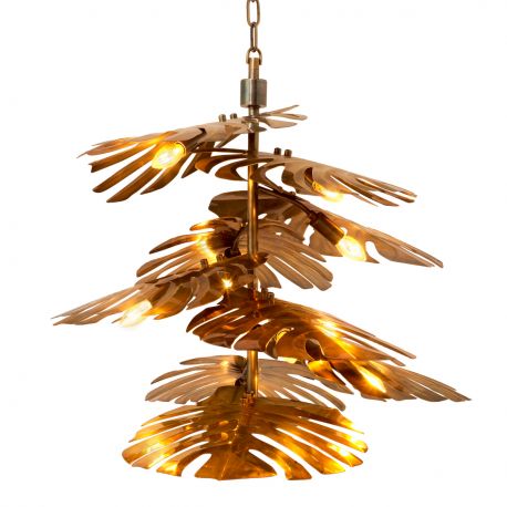 Candelabre, Lustre - Candelabru LUX design frunze Tropique alama vintage