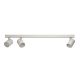 Plafoniere cu spoturi, Spoturi aplicate - Plafoniera liniara alba cu 3 spoturi EXO 3, 70cm