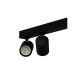 Plafoniere cu spoturi, Spoturi aplicate - Plafoniera liniara neagra cu 3 spoturi EXO 3, 70cm