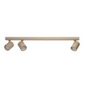 Plafoniera liniara bej cu 3 spoturi EXO 3, 70cm