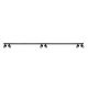 Plafoniere cu spoturi, Spoturi aplicate - Plafoniera liniara neagra cu 6 spoturi EXO 6, 200cm
