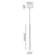 Pendule, Lustre suspendate - Pendul LED stil minimalist DIANA 60 alb