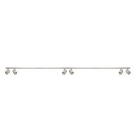 Plafoniere cu spoturi, Spoturi aplicate - Plafoniera liniara alba cu 6 spoturi EXO 6, 200cm