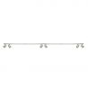 Plafoniera liniara alba cu 6 spoturi EXO 6, 200cm