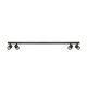 Plafoniere cu spoturi, Spoturi aplicate - Plafoniera liniara neagra cu 4 spoturi EXO 4, 120cm
