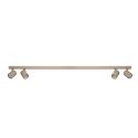 Plafoniera liniara bej cu 4 spoturi EXO 4, 120cm