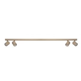 Plafoniere cu spoturi, Spoturi aplicate - Plafoniera liniara bej cu 4 spoturi EXO 4, 120cm