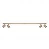 Plafoniera liniara bej cu 4 spoturi EXO 4, 120cm