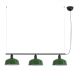 Pendule, Lustre suspendate - Lustra suspendata metal TATAWIN M 3L negru, verde