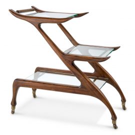 Masute Living - Gheridon, Masuta cu roti design LUX Manzo