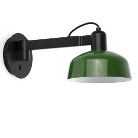 Aplice, corpuri de iluminat pentru pereti - Aplica de perete cu brat directionabil TATAWIN negru, verde