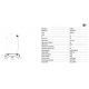 Pendule, Lustre suspendate - Lustra suspendata metal TATAWIN S 5L negru, alb