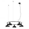 Lustra suspendata metal TATAWIN S 5L negru
