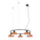 Lustra suspendata metal TATAWIN S 5L negru, orange