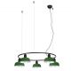 Lustra suspendata metal TATAWIN S 5L negru, verde