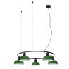Lustra suspendata metal TATAWIN S 5L negru, verde