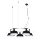 Lustra suspendata metal TATAWIN M 5L negru