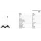 Pendule, Lustre suspendate - Lustra suspendata metal TATAWIN M 5L negru