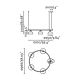 Pendule, Lustre suspendate - Lustra suspendata metal TATAWIN M 5L negru, orange