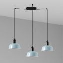 Lustra cu 3 pendule metal TATAWIN S blue