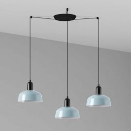 Pendule, Lustre suspendate - Lustra cu 3 pendule TATAWIN S sticla blue