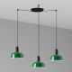 Pendule, Lustre suspendate - Lustra cu 3 pendule TATAWIN S sticla verde