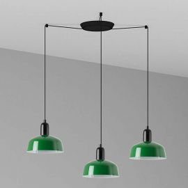 Pendule, Lustre suspendate - Lustra cu 3 pendule metal TATAWIN S verde