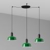 Lustra cu 3 pendule metal TATAWIN S verde