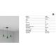 Pendule, Lustre suspendate - Lustra cu 3 pendule metal TATAWIN S verde