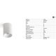 Plafoniere cu spoturi, Spoturi aplicate - Spot LED aplicat tavan ROL 30W alb