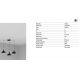 Pendule, Lustre suspendate - Lustra cu 3 pendule metal TATAWIN S neagra