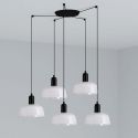 Lustra cu 5 pendule metal TATAWIN S alba
