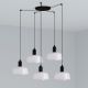 Pendule, Lustre suspendate - Lustra cu 5 pendule metal TATAWIN S alba