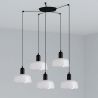 Lustra cu 5 pendule metal TATAWIN S alba