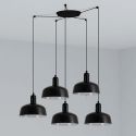 Lustra cu 5 pendule metal TATAWIN S neagra