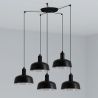 Lustra cu 5 pendule metal TATAWIN S neagra