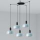 Lustra cu 5 pendule metal TATAWIN S blue