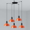 Lustra cu 5 pendule metal TATAWIN S orange