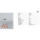 Pendule, Lustre suspendate - Lustra cu 5 pendule metal TATAWIN S orange