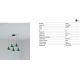 Pendule, Lustre suspendate - Lustra cu 5 pendule metal TATAWIN S verde