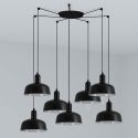 Lustra cu 7 pendule metal TATAWIN S negru