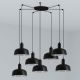 Lustra cu 7 pendule metal TATAWIN S negru