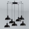 Lustra cu 7 pendule metal TATAWIN S negru
